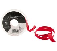 Berisfords 3501 Nastro Double-Face in Raso 20 m x 10 mm, Rosso