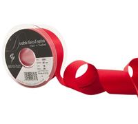 Berisfords 3501 Nastro Double-Face in Raso 20 m x 35 mm, Rosso