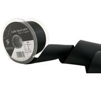 Berisfords 3501 Nastro Double-Face in Raso 20 m x 50 mm, Nero