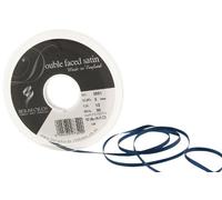 Berisfords 3501 Nastro Double-Face in Raso 30 m x 3 mm, Blu Navy