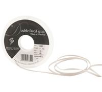 Berisfords 3501 Nastro Double-Face in Raso 30 m x 3 mm, Grigio Argento