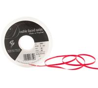 Berisfords 3501 Nastro Double-Face in Raso 30 m x 3 mm, Rosso