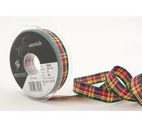 Berisfords 7622 Nastro Tartan Tradizionale 25 m x 16 mm, Clan Buchanan