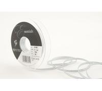 Berisfords 9165 Nastro Glitz And Glamour in lamé Metallizzato 30 m x 3 mm, Argento