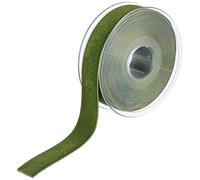 Berisfords nastro di velluto, muschio, larghezza 22 mm, 5 m