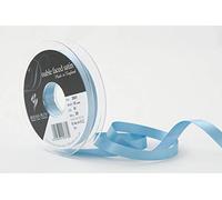 Berisfords Nastro double face in poliestere satinato, blu scuro, 10 mm