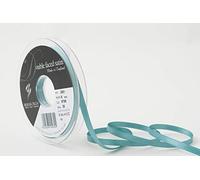 Berisfords Nastro Double Face in Poliestere Satinato, Colore Petrolio, 5 mm