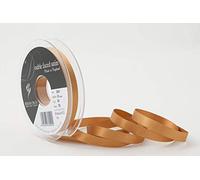 Berisfords Nastro double face in poliestere satinato, oro antico, 10 mm