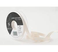 Berisfords Nastro double face in poliestere satinato, perla, 10 mm