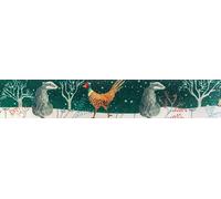 Berisfords Nastro in poliestere, foresta/multi, 25 mm x 20 m