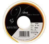 Berisfords - Nastro in velluto, 10,2 x 1,5 x 10,2 cm