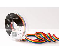 Berisfords Nastro, Poliestere, Arcobaleno, 10 mm