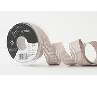 Berisfords Zig Zag Nastro, Grigio (Silver), 25 mm
