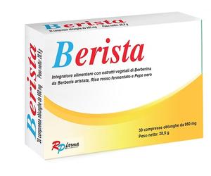 BERISTA rimedio per il controllo di colesterolo e trigliceridi 30 compresse
