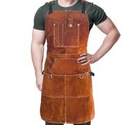 berjalan Grembiule da officina con tasca per attrezzi, grembiule da lavoro in legno resistente per fabbro, falegname, M-XXL