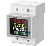 berjalan Indicatore di potenza Din Rail Display per il monitoraggio di | Il display trasparente su guida DIN offre letture precise di tensione e corrente, ideale per installazioni fotovoltaiche
