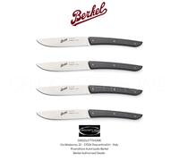 Berkel - Color Nero - Set 8 coltelli bistecca in acciaio - KCO4SW11SRMBL