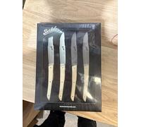 Berkel - Color Set 4 Coltelli Bistecca Lama Liscia 11 cm - Bianco