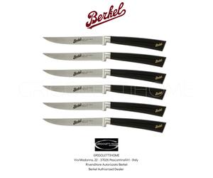 Berkel - Elegance Nero - Set 6 coltelli bistecca in acciaio - Rivenditore