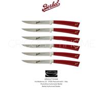 Berkel - Elegance Rosso - Set 6 coltelli bistecca in acciaio - Rivenditore