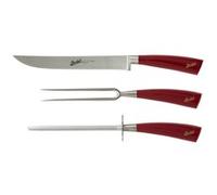 Berkel Set di 3 Coltelli da Arrosto Elegance Rosso