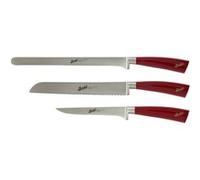 BERKEL Set 3 Coltelli da Prosciutto Elegance Rosso Rosso