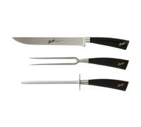 BERKEL Set 3 Coltelli da Arrosto Elegance Nero