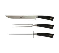 BERKEL Set 3 Coltelli da Arrosto Elegance Nero