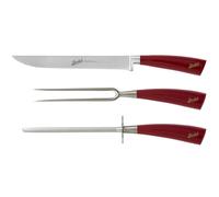 Berkel Elegance Set 3 coltelli arrosto rosso