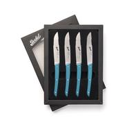 Berkel Set 4 coltelli da bistecca lama liscia 11 cm Blu petrolio
