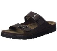 Berkemann Adam, Pantofole Uomo, Marrone Scuro Nero, 43 1/3 EU