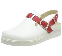 Berkemann Tec-PRO-Iver, Zoccoli da Lavoro Uomo, Bianco Weiß Rot, 35.5 EU
