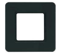 Berker 10116176 cornice 1 scomparto per illuminazione tramite modulo LED, Q.7, vetro nero