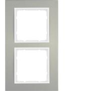 Berker 10123904 - Aluminium - White - Aluminium - Screwless - - Matte - 10 pc