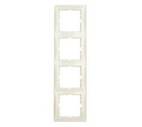 Berker 10148982 BER 1014 89 82 Rahmen 4f S.1 weiß glänzend