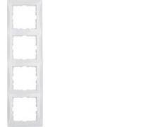 BERKER 10148989 - Placca quadrupla, p.1, bianco polare brillante