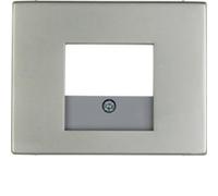 Berker 10357004 - Stainless steel - Screwless - Any brand - 1 pc(s)