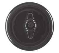 Berker 16476500 Zentralstück mit Knebel, Serie 1930 Porzellan made by Rosenthal, schwarz glänzend