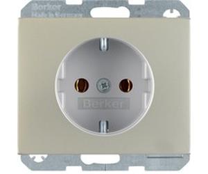 Berker 47157004 Hager - Type F - Stainless steel - Plastic - Thermoplastic - 2