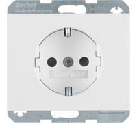 Berker 47357009 Hager - Type F - White - Plastic - Thermoplastic - 250 V - 16