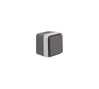 BERKER 47403515 - Presa di corrente con coperchio incernierato AP W.1 grigio