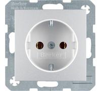 Berker 47431404 Steckdose Schuko alu matt - Type F - Aluminium - Thermoplastic