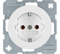 Berker 47432089 Hager - Type F - White - Plastic,Thermoplastic - 250 V - 16 A