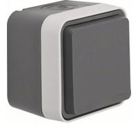 Berker 47633505 Presa schuko con coperchio ribaltabile Superficie W.1 Grigio, G