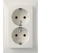 Berker 47748989 - Type E - White - Duroplast - 250 V - 1 A - 50/60 Hz