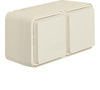 Berker 47843512 AP-Steckdose SCHUKO 2fach waagerecht weiß