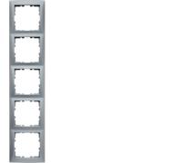 Berker B.Quadrat telaio quintuplo alluminio 5310158994