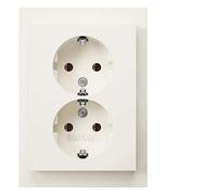 BERKER Doppia presa K.1, bianco polare lucido 47747009