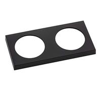 Berker Integro Pure - Cornice a 2 scomparti, colore: Nero opaco