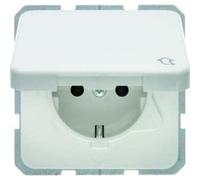 Berker 471509 Hager - Type F - White - Plastic,Thermoplastic - IP44 - 250 V -